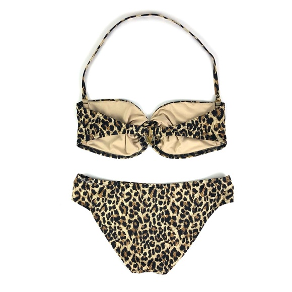 Victoria’s Secret Forever Sexy Leopard Ring Bandeu Top & Low Rise Bottom Bikini - Picture 4 of 13